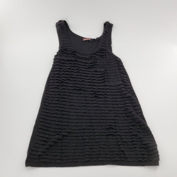 525 America Woman's Sleeveless Black Shirt‎ 88% Rayon - Picture 1 of 5